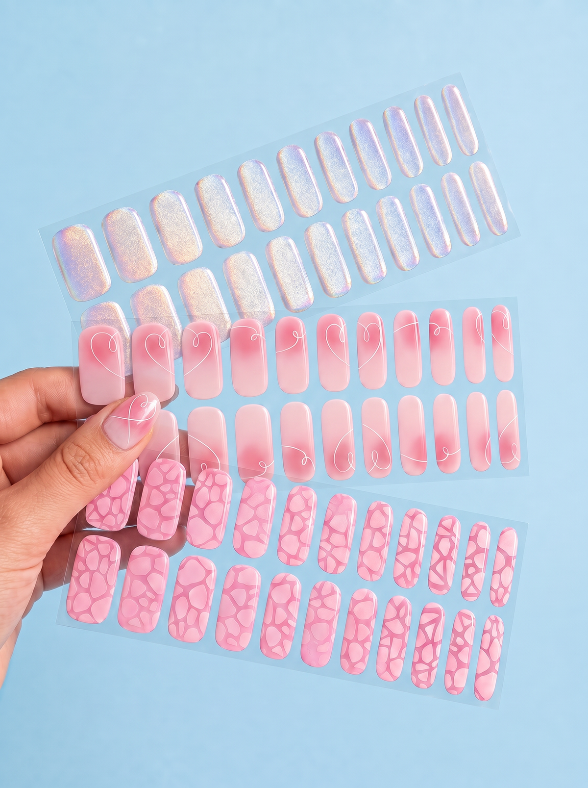 Pretty Selfish 3 gel nail sticker bundle