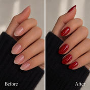 Gel Nail Pen - Glitter red