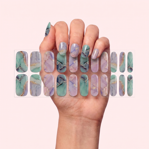 107 Mint Lilac Marble