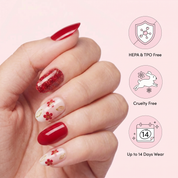 Red Floral Glow
