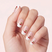 Cherry French Tips