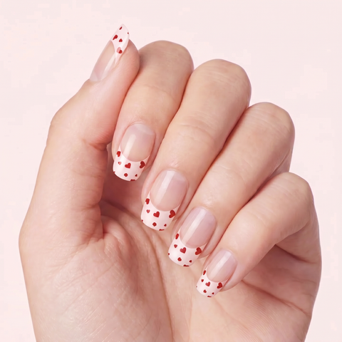 Heart French Tips