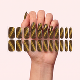 074 Golden Olive Cat Eye