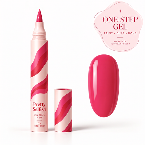 Gel Nail Pen - Pink red