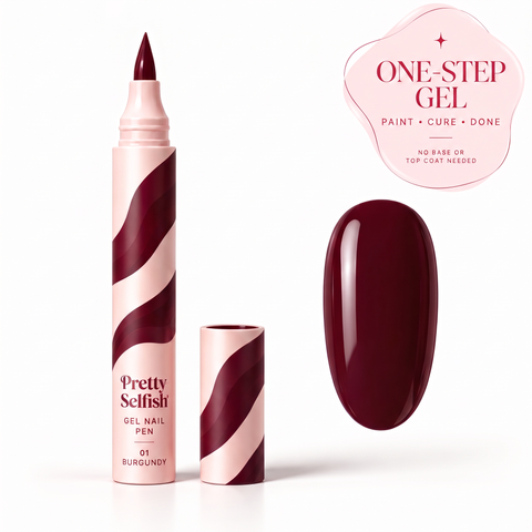 Gel Nail Pen - Burgundy