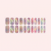 106 Pastel Plaid Cat Eye