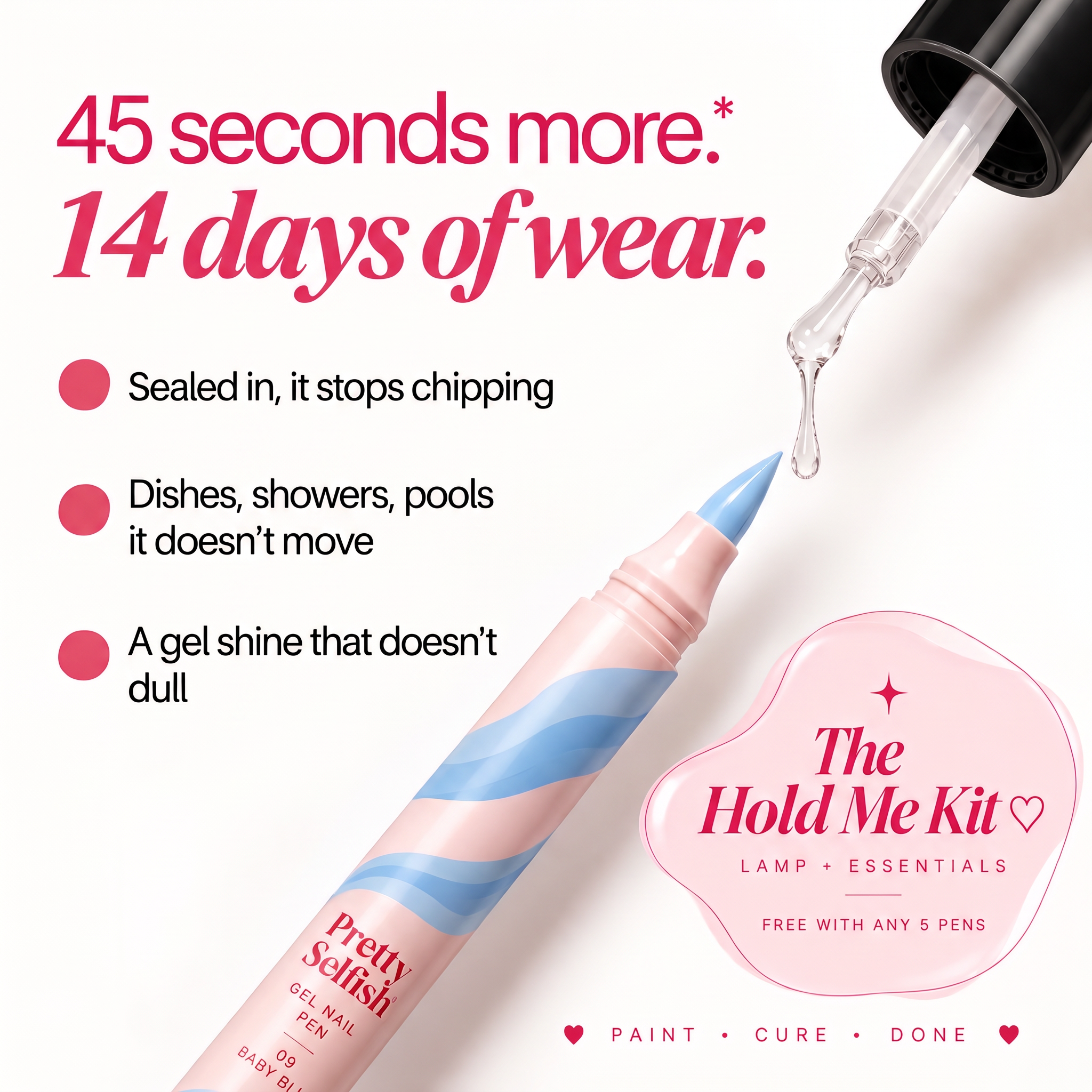 Gel Nail Pen - Baby Blue