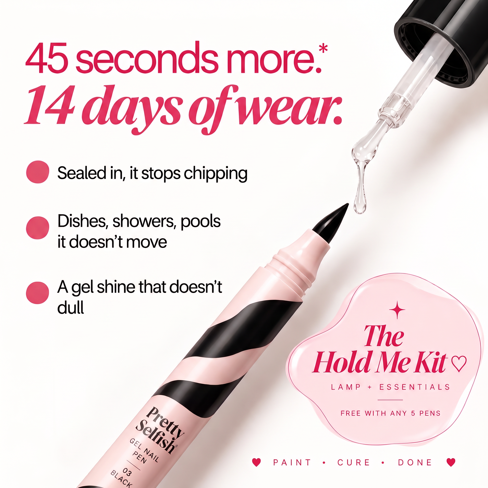 Gel Nail Pen - Black