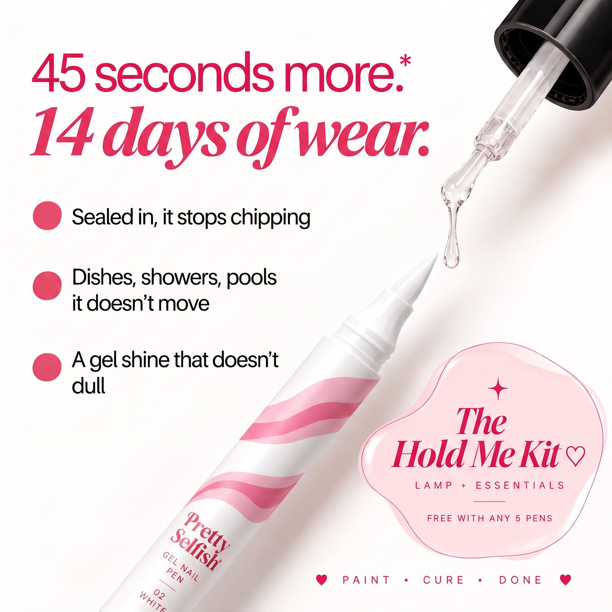 Gel Nail Pen - White